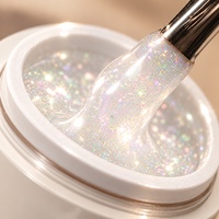 Vernis à ongles gel Aurora Ice Flakes 3D Fire Opal UV LED, gel pailleté irisé, non toxique, pour nail art, manucure, vente en gros, usage en salon