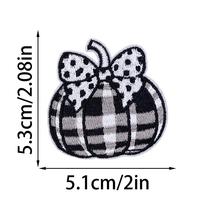 En gros, patchs brodés et appliques thermocollantes assortis à motifs citrouille d'automne, écossais, léopard et nœud, pour vêtements, sacs et projets DIY de Thanksgiving
