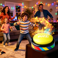 Bouton sonore pour jeu, effet sonore, bouton buzz, audio préchargé MP3/WAV, multi-sons, logo personnalisé, vente en gros