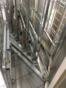 ภาชนะม้วนม้วนพาเลทม้วนกรงคลังสินค้ารถเข็นการจัดเก็บรถเข็นพับเหล็กรถเข็น - Product Image 6