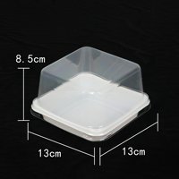 Boîte à quatre compartiments personnalisée de qualité alimentaire, en plastique transparent, jetable, portable, pour pâtisserie, emballage individuel