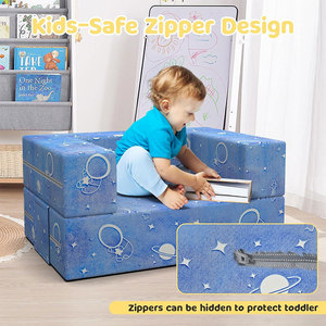 Children's Folding <b>Sofa</b> Cushion Glow In Dark High Density Foam Recliner For 2 To 4 Years Old <b>Kids</b> - Product Image 2