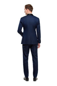 Magnifique smoking classique Veste pour homme à revers châle en satin avec poches en satin - Product Image 4
