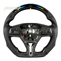 Volant sport en fibre de carbone LED personnalisé pour Maserati Levante Quattroporte Ghibli S GT 2014-2024, amélioration de l'intérieur de la voiture