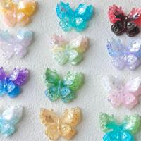 Ciondoli a forma di farfalla colorati, cabochon in resina flatback per scrapbooking, fermagli per capelli, custodie per telefono, lavoretti fai da te