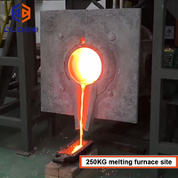 Four à induction électrique à fréquence intermédiaire pour la fonte rapide de l'acier et du fer, de 100 kg à 20 tonnes, machine de fusion de métaux de rebut