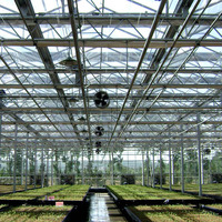 Moderne Venlo Polycarbonaat Glas Landbouw Kas Multi-Span Commerciële Pc Sheet Kassen Leveren Groen Huis Algemeen Systeem