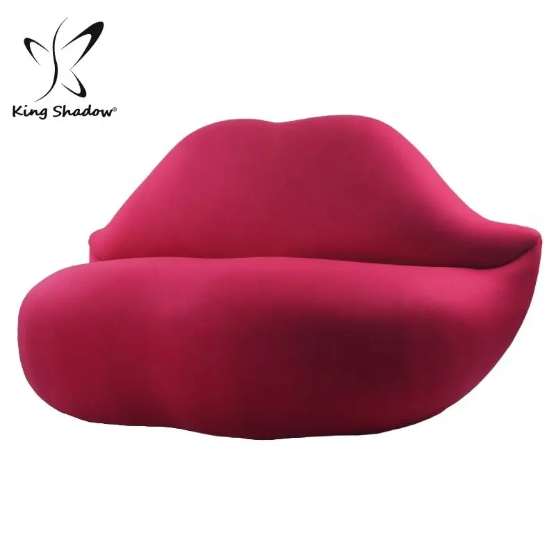 Đồ Nội Thất Khách Sạn Thiết Kế Sáng Tạo Đôi Môi Đỏ Hình Sofa Da Trang Chủ Phòng Khách Ghế Chờ Ghế Sofa