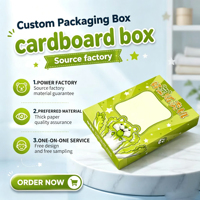 Boîte de papier fenêtre biodégradable personnalisé écologique pour l'emballage alimentaire/cosmétique