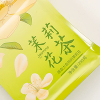 Sachet d'emballage de thé refermable à fermeture éclair, découpé sur mesure, avec logo personnalisé, pour tisanes et fleurs séchées, vente en gros
