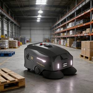 Aspirateur robot industriel commercial avec contrôle par application, recharge automatique, élimination automatique de la saleté, navigation laser - Product Image 1