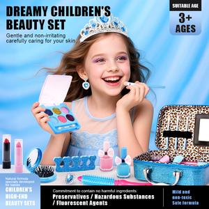 Set de Maquillaje de Princesa Frozen de 32 Piezas, Lavable, No Tóxico, Kit de Cosméticos para Niñas, Juego de Imitación, Maquillaje Real para Niñas - Product Image 4