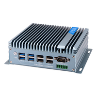 Ordinateur intégré industriel Système Linux/Win Mini boîtier de contrôle industriel sans ventilateur en alliage d'aluminium