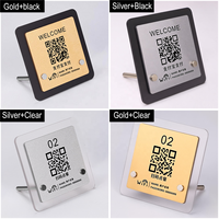Soporte de acrílico personalizado con código QR para pago en mostrador, venta al por mayor 2026