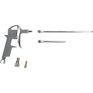 Brilliant <b>Tools</b> <b>Pneumatic</b> blow out pistol including 3 replaceable nozzles - Product Image 1