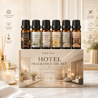 Ensemble d'huiles parfumées pour hôtels à base d'extraits végétaux OEM pour diffuseurs, humidificateurs, fabrication de bougies, boules de bain et autres applications d'aromathérapie