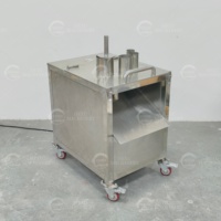 Commerciële automatische fruit- en groentesnijder voor appels, bananen, mango's, ananas, kiwi's, paprika's, wortels en ringvormige snijding.