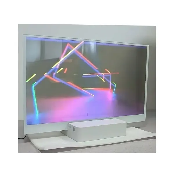 شاشة عرض رقمية شفافة OLED مقاس 55 بوصة بدقة 4k عالية الوضوح تعمل باللمس شاشة عرض OLED شفافة رفيعة للغاية، شاشة oled شفافة