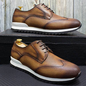 Elegant Top Grain Cowhide Slip-On Oxford Shoes <b>Cushioned</b> <b>Insole</b> Arch Support Breathable Lining Waterproof All Seasons - Product Image 4