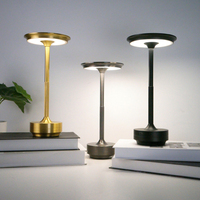 Lampe de table portable en aluminium rechargeable par USB, à LED, avec barre tactile, pour la décoration moderne des hôtels et restaurants (vente en gros)