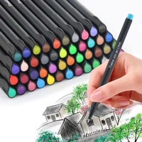 Ensemble de stylos feutres de couleur à pointe fine de 0,4 mm, 60 couleurs, encre à base d'eau, séchage rapide, pour journalisation, écriture, prise de notes, calendrier, agenda