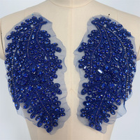 Nouvelles dentelles en diamant faites à la main, paillettes, accessoires de robe de mariée, accessoires de coiffure, vêtements DIY
