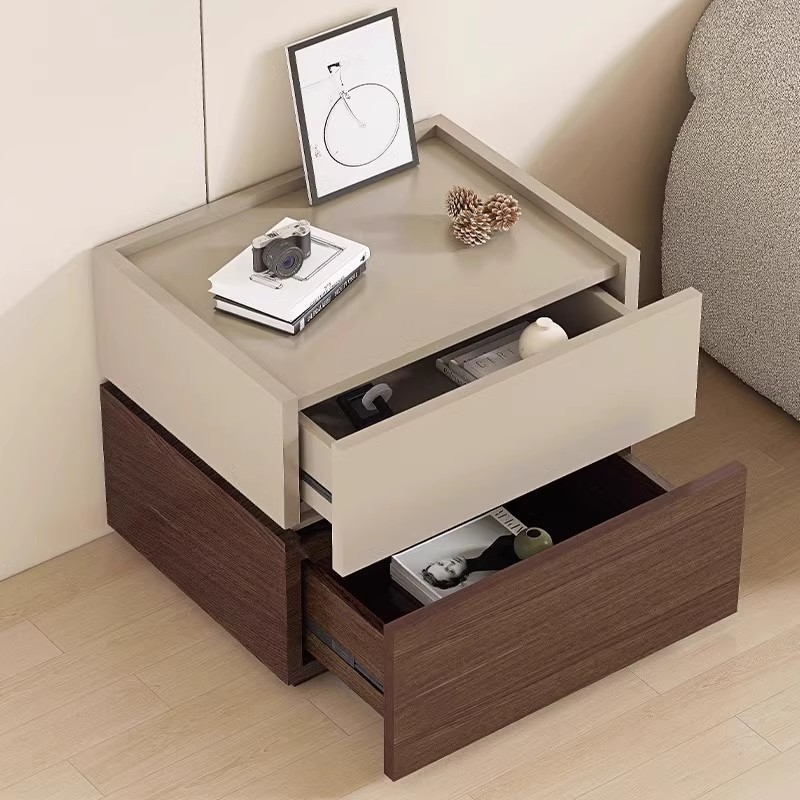Modern 4-Drawer Chest of Drawers – Designer Wood Bedside Storage Cabinet for Bedroom, Living Room & Contemporary Home Furniture