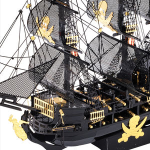 <span class=keywords><strong>Piececool</strong></span> Kit de bricolage de collection de bateaux pirates en métal, jouet <span class=keywords><strong>puzzle</strong></span> en acier inoxydable, modèle <span class=keywords><strong>3D</strong></span> pour passer du temps en famille - Product Image 3