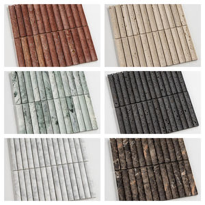 Mosaïque de marbre moderne luxueuse personnalisée avec des carreaux cannelés avec 1 an de garantie Durable écologique pour les îlots de cuisine les salles à manger - Product Image 2