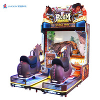 Machine de jeu d'arcade 2 joueurs, simulateur de course de chevaux et de tir, à monnayeur, en métal, pour intérieur, version anglaise