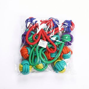 Pelotas Indestructibles para Perros, Pelota Colgante, Juguete Interactivo para Mascotas, Pelota de Algodón Tejida con Bloques de Color, Resistente a Mordidas, Accesorios para Perros - Product Image 4