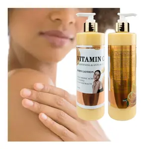 Supplier Best Selling Body lotion with Vitamin C Anti-Aging Smoother Tighter Repair Sunburn Clearer Looking Rejuvenate Hydration