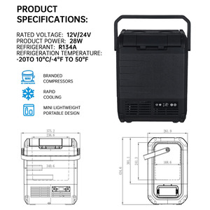 Family Travel Camping Car Fridge 12v Compressor Portable OEM ODM <b>Refrigerator</b> Portable Car <b>Refrigerator</b> - Product Image 3