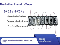 Pabrik Langsung Menjual Modul LED Devil-eye Model Pendek 12V/24V; Modul Lampu Sein Samping untuk Truk dan Sepeda Motor