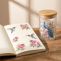 Autocollants décoratifs pour scrapbooking, personnalisés, transparents, en PET, effet holographique, sur le thème des forêts de Versailles