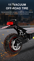 Stock UE et États-Unis, scooter électrique 11 pouces 2400w, scooter électrique à double moteur, scooter électrique pour adultes 2500w, scooter électrique tout-terrain pour 48v 52v