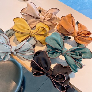Accessoires de cheveux de mode coréenne, début du printemps, bandeau pour femmes, nouveau motif imprimé, nœud simple, <span class=keywords><strong>coiffure</strong></span>, cadeau fait main pour femmes - Product Image 1
