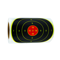 Portable numérique rouge noir collant tir cible précision amélioration anneau Splash balle trou visant cibles accessoires