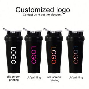 Wholesale Customized logo Personalized 400ML 600ML Shaker Cup Gym Sports Plastic PP <b>Protein</b> Promotion Gift Shaker Water <b>Bottle</b> - Product Image 6