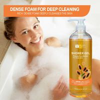 Usine OEM Papaye Gel Douche 1000ml Nourrir Lissant Éclaircissant Corps Nettoyant Huile-élimination pour Femmes Hommes Bain Corps Lavage Parfum