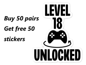 Chaussettes antidérapantes fantaisie niveau 18 21 Chaussettes débloquées Cadeaux d'anniversaire pour garçons 18 21 ans - Product Image 2