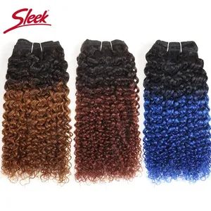 Capelli Umani Remy Brasiliani con Doppia Trama a Macchina, Ricci Naturali <span class=keywords><strong>Dream</strong></span> Curl, Colori P4/27 P1B/30 T1B/30 1B/Rosso Rosa 99J, Permanenti per Tonalità Più Scure - Product Image 3