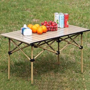 Outdoor Folding <b>Table</b> 52x52x50 Cm Portable Rectangular Camping Picnic <b>Table</b> - Product Image 1