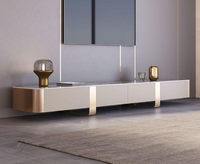 Meuble TV moderne en MDF avec table en marbre et table basse avec tiroir pour salon