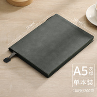 Carnet d'exercices personnalisable en PU souple pour étudiants, style imprimé, format A5, carnet quotidien en cuir