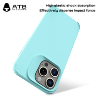 ATB-Étui en silicone pour téléphone portable, étui antichoc anti-empreintes digitales, série Titan, pour IPhone 11-15