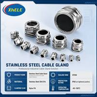 Penyegel Panas Tipe Penjepit Tegangan Rendah Tahan Air EPDM Seal Cable Gland M20*1.5 IP68 Baja Tahan Karat 6-12mm