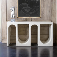 Console de couloir convertible en bois, style italien nordique minimaliste Wabi-Sabi, mobilier de luxe pour salon, villa, appartement