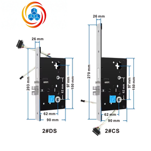 Serrure de porte électronique intelligente pour hôtels, avec carte RFID, en acier inoxydable - Product Image 3