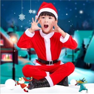 Costume <span class=keywords><strong>de</strong></span> performance <span class=keywords><strong>de</strong></span> Noël pour enfants Costumes <span class=keywords><strong>de</strong></span> maternelle pour garçons et filles Tenue <span class=keywords><strong>de</strong></span> père Noël avec robes - Product Image 6